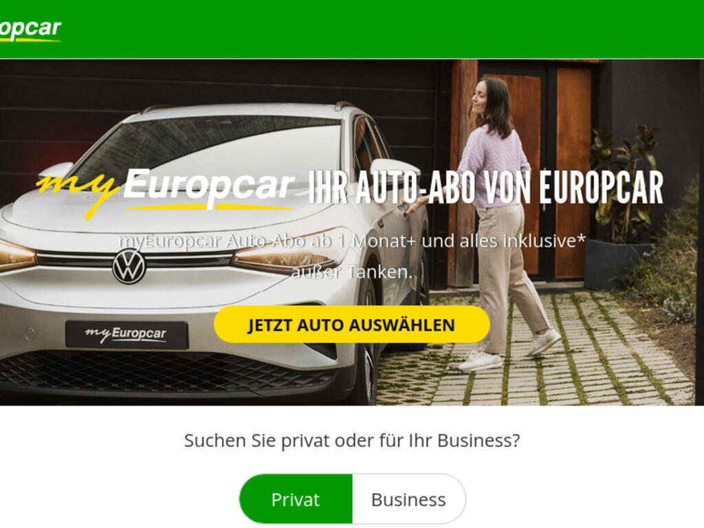 Europcar Screenshot