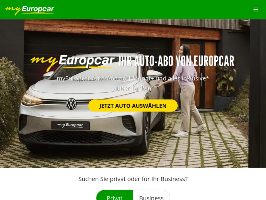Europcar Screenshot