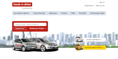 book-n-drive CarSharing Screenshot
