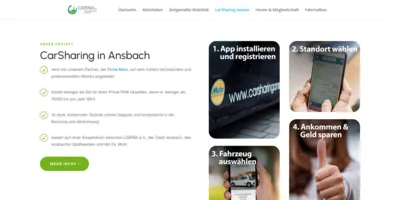 CARINA Ansbach CarSharing Screenshot