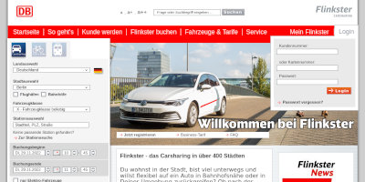 Flinkster CarSharing Screenshot