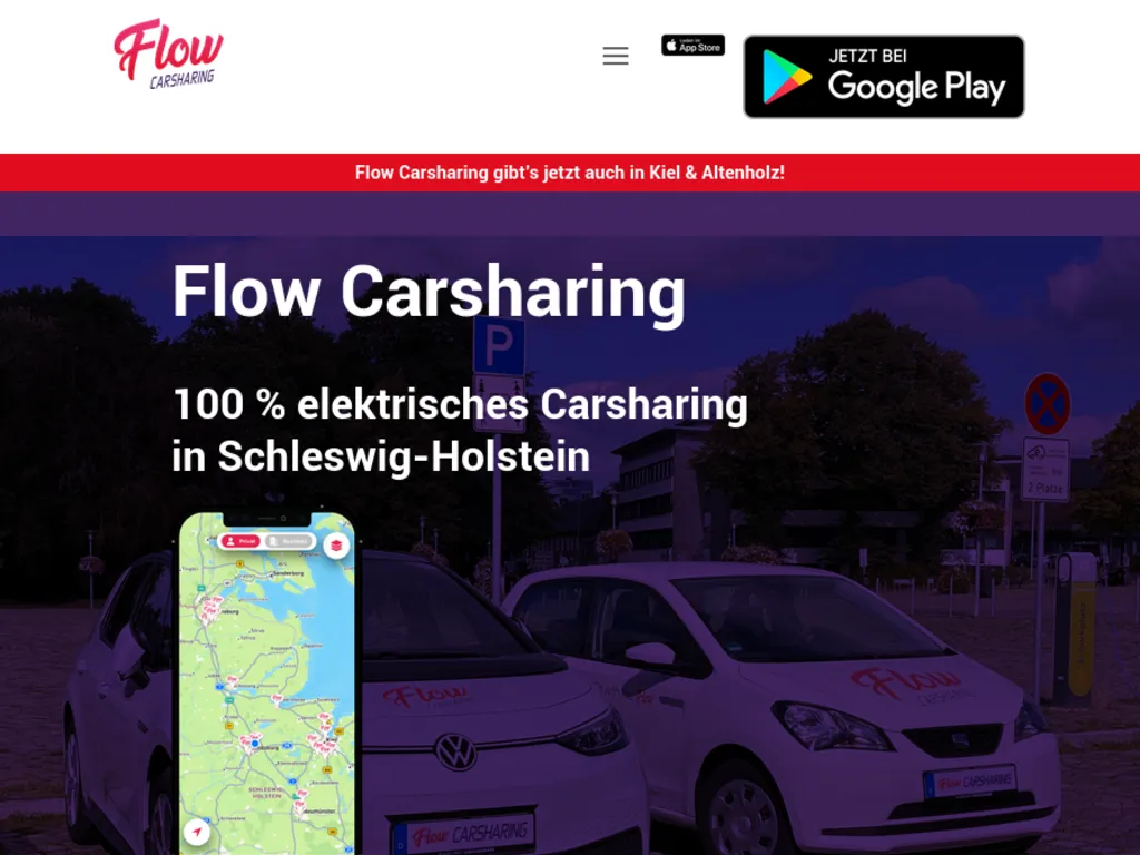 FLOW CARSHARING Screenshot