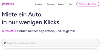 getaround CarSharing Screenshot