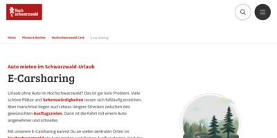 Hochschwarzwald E-Carsharing CarSharing Screenshot