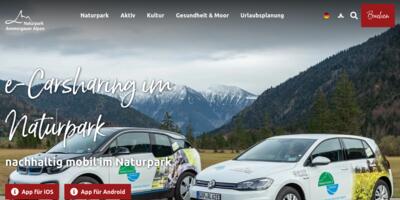 Naturpark Ammergauer Alpen CarSharing Screenshot
