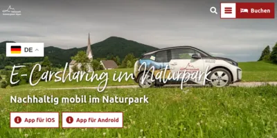 Naturpark Ammergauer Alpen CarSharing Screenshot