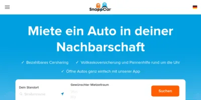 SnappCar CarSharing Screenshot