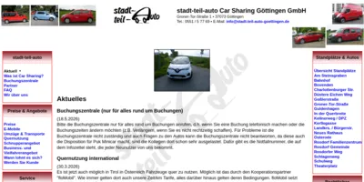 Stadt-Teil-Auto Göttingen CarSharing Screenshot