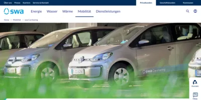 swa CarSharing CarSharing Screenshot