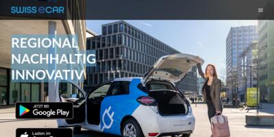 Swiss E-Car CarSharing Screenshot