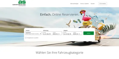 as autovermietung saar Mietwagen Screenshot