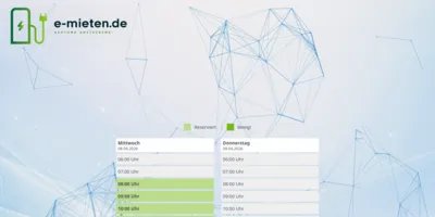 e-mieten.de Mietwagen Screenshot