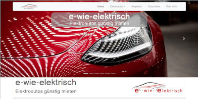 e-wie-elektrisch Mietwagen Screenshot