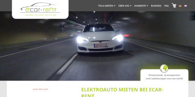 ecar rent Mietwagen Screenshot