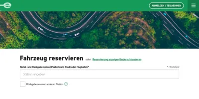 Enterprise Mietwagen Screenshot