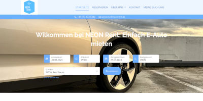 neonrent Mietwagen Screenshot