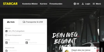 StarCar Mietwagen Screenshot