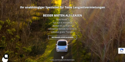 TeslaNow Mietwagen Screenshot