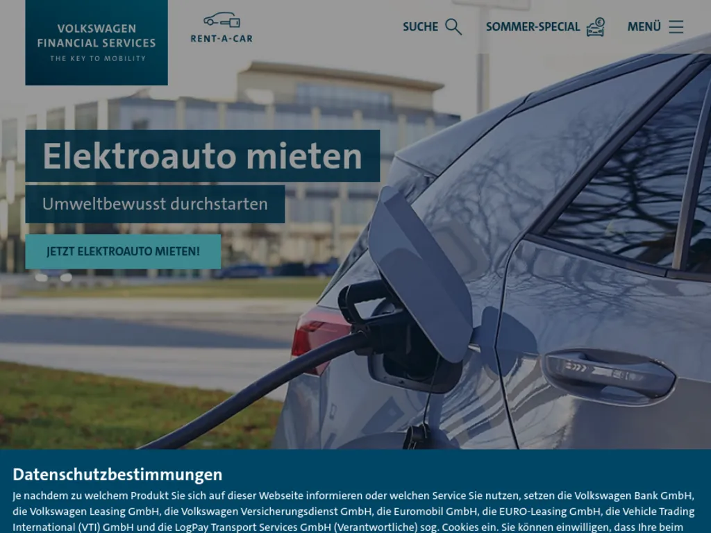 VW FS Rent-a-Car Screenshot